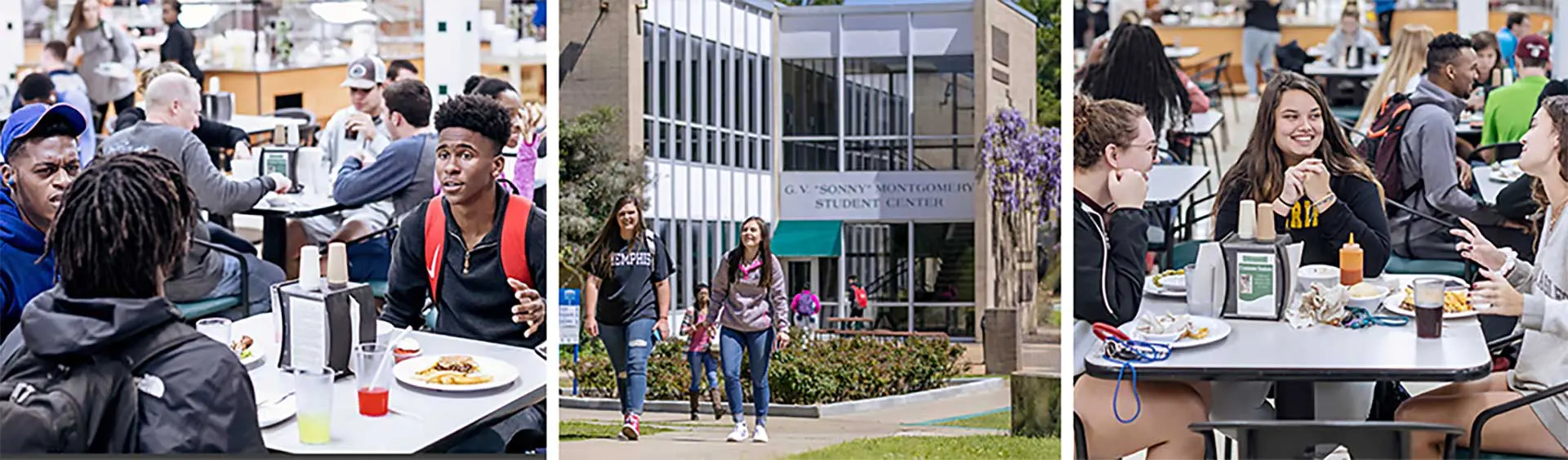 Collage of images around campus